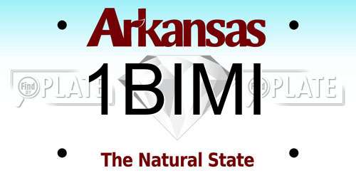 1BIMI Arkansas License Plate