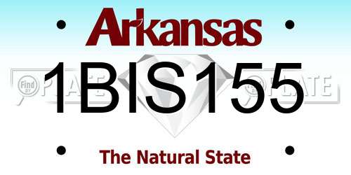 1BIS155 Arkansas License Plate