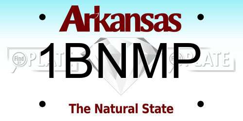 1BNMP Arkansas License Plate