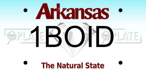 1BOID Arkansas License Plate