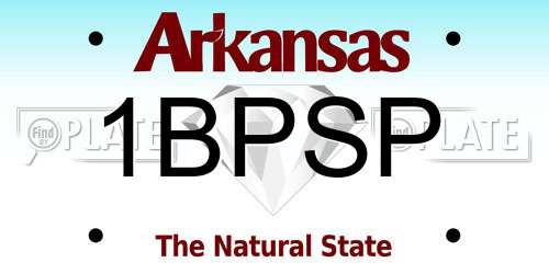 1BPSP Arkansas License Plate