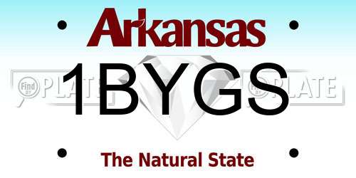 1BYGS Arkansas License Plate