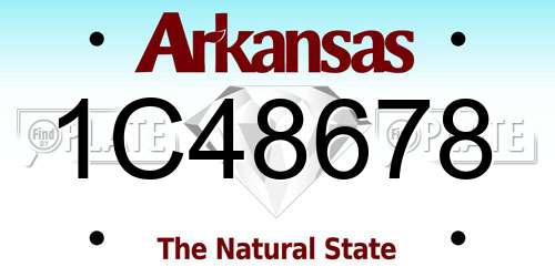 1C48678 Arkansas License Plate