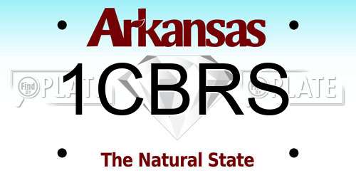 1CBRS Arkansas License Plate