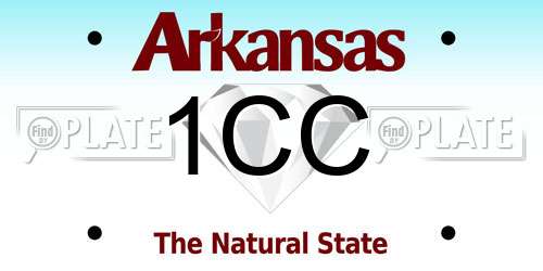 1CC Arkansas License Plate