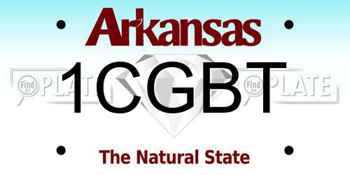 1CGBT Arkansas License Plate