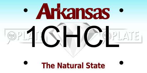 1CHCL Arkansas License Plate