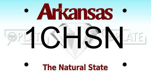 1CHSN Arkansas License Plate