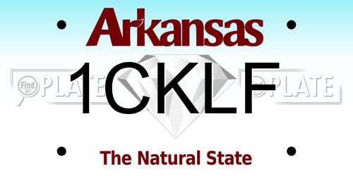 1CKLF Arkansas License Plate