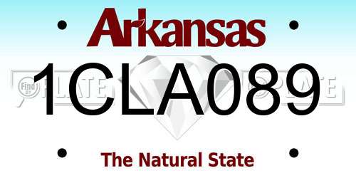 1CLA089 Arkansas License Plate