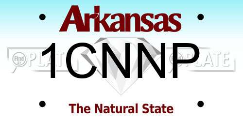 1CNNP Arkansas License Plate