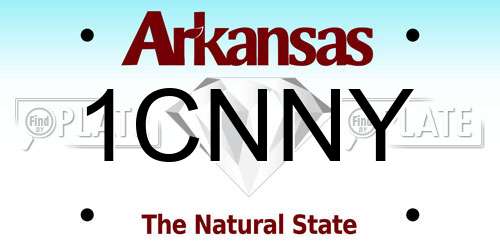 1CNNY Arkansas License Plate