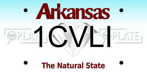 1CVLI Arkansas License Plate