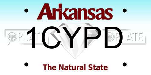 1CYPD Arkansas License Plate