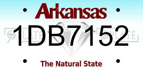 1DB7152 Arkansas License Plate