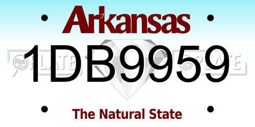 1DB9959 Arkansas License Plate