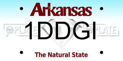 1DDGI Arkansas License Plate