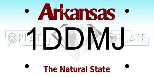 1DDMJ Arkansas License Plate