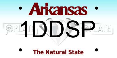 1DDSP Arkansas License Plate
