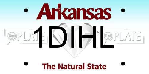 1DIHL Arkansas License Plate