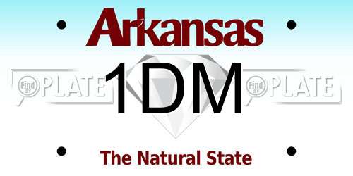 1DM Arkansas License Plate
