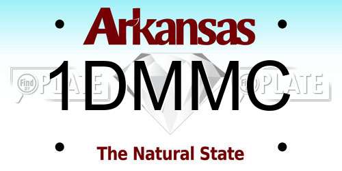 1DMMC Arkansas License Plate