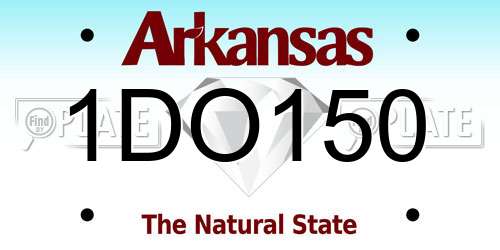 1DO150 Arkansas License Plate