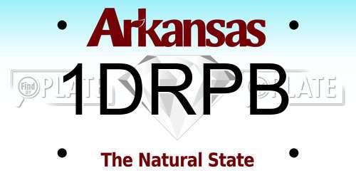 1DRPB Arkansas License Plate