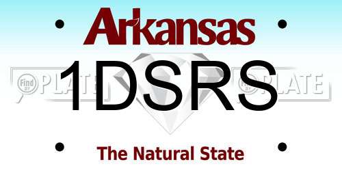 1DSRS Arkansas License Plate