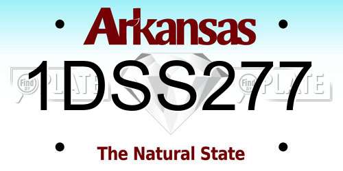 1DSS277 Arkansas License Plate