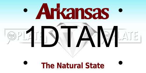 1DTAM Arkansas License Plate