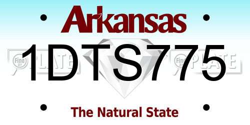 1DTS775 Arkansas License Plate