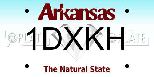 1DXKH Arkansas License Plate