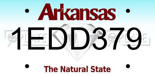 1EDD379 Arkansas License Plate