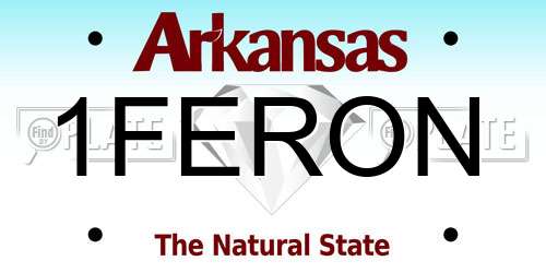 1FERON Arkansas License Plate