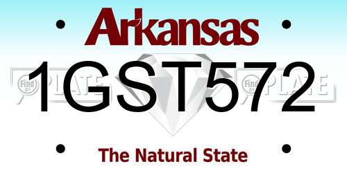 1GST572 Arkansas License Plate