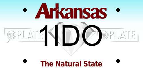 1IDO Arkansas License Plate