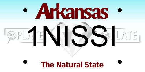 1NISSI Arkansas License Plate