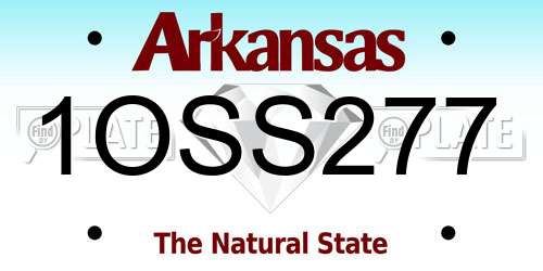 1OSS277 Arkansas License Plate