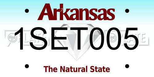 1SET005 Arkansas License Plate