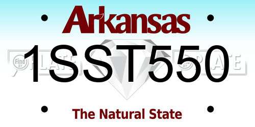 1SST550 Arkansas License Plate