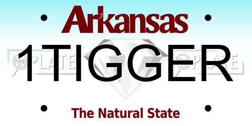 1TIGGER Arkansas License Plate