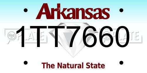 1TT7660 Arkansas License Plate