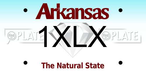 1XLX Arkansas License Plate