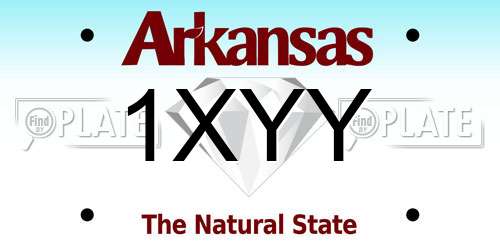 1XYY Arkansas License Plate
