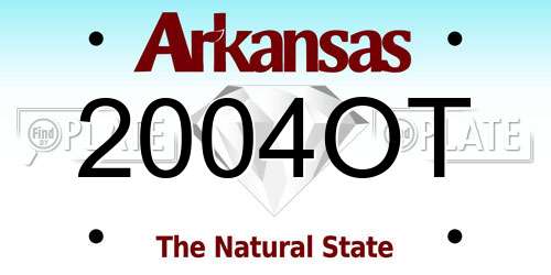 2004OT Arkansas License Plate