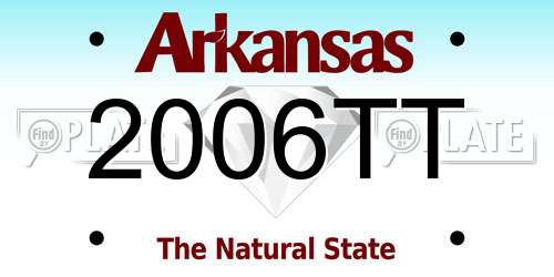 2006TT Arkansas License Plate