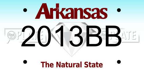 2013BB Arkansas License Plate