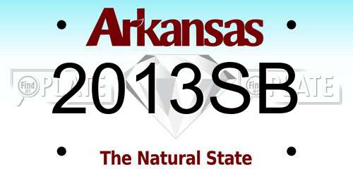 2013SB Arkansas License Plate