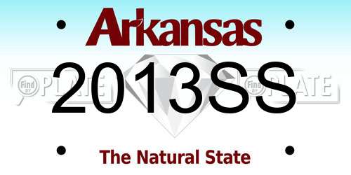 2013SS Arkansas License Plate